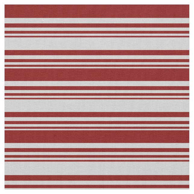 Light Grey and Maroon Coloured Pattern Fabric (Close Up)