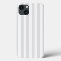 Light grey and white candy stripes Case-Mate iPhon