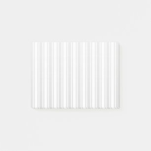 Light grey and white candy stripes post-it notes