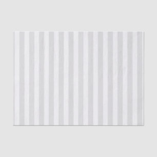Light grey and white candy stripes tissue paper