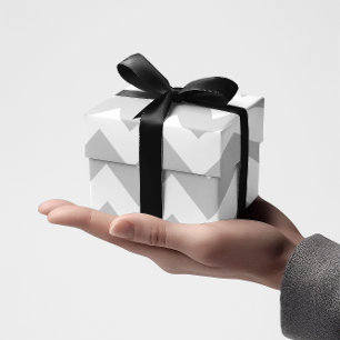 Light Grey and White Chevron Wrapping Paper