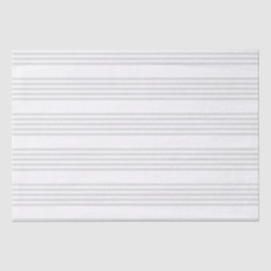 Light grey and white five stripes pattern tissue paper