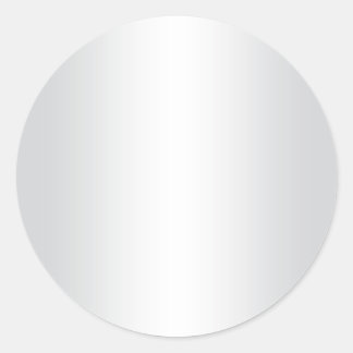 Light Grey and White Gradient Blank Classic Round Sticker