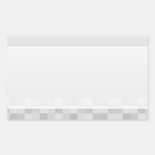 Light Grey and White Squares Pattern. Rectangular Sticker