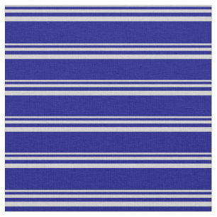 Light Grey & Blue Striped/Lined Pattern Fabric