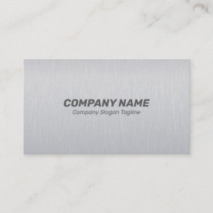Light-grey brushed aluminium texture business card