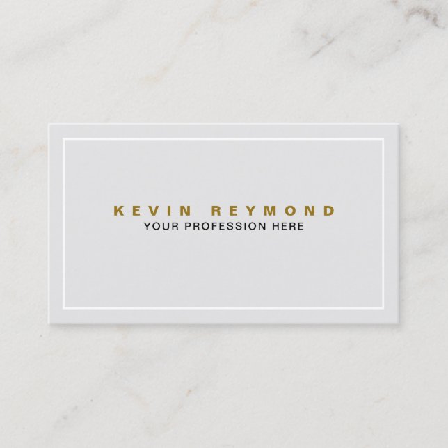 Light Grey Business Card (Front)