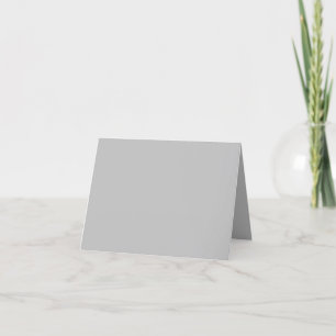 Light Grey #C1C1C1 Folded Thank You Card