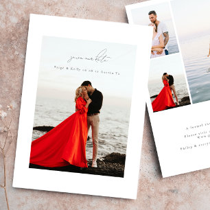 light grey calligraphy frame photo calligraphy save the date