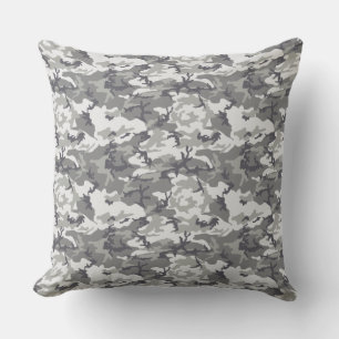 Light Grey Camo Father's Day Gift Cushion