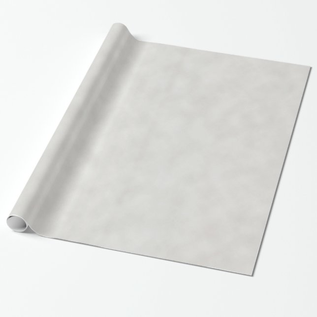 Light Grey Classic Parchment Texture Wrapping Paper (Unrolled)