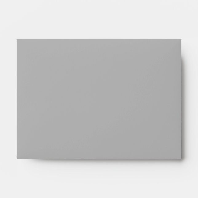 Light Grey Daisy Customisable Wedding Envelopes (Front)