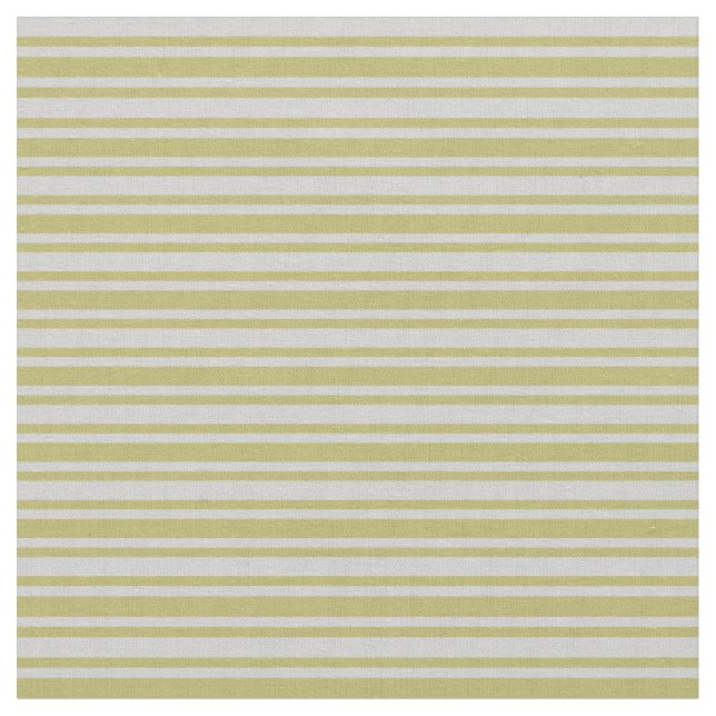 Light Grey & Dark Khaki Lines/Stripes Pattern Fabric (Close Up)