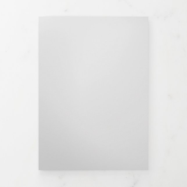 Light Grey #E6E6E6, Grey Goose Tri-Fold Holiday Card (Cover)