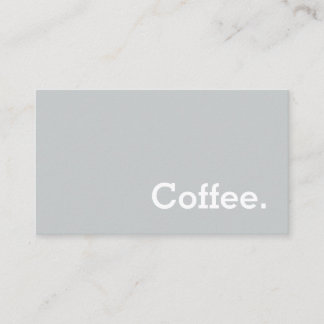 Light Grey Flannel Loyalty Coffee Punch-Card Card
