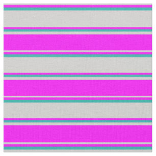 Light Grey, Fuchsia, and Light Sea Green Coloured Fabric