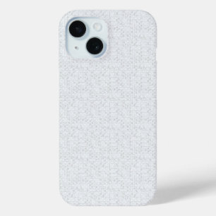 Light Grey Geometric Floral  Modern Summer Pattern iPhone 15 Case
