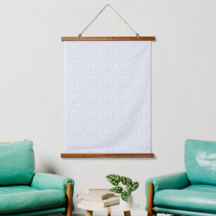 Light Grey Geometric Floral  Modern Summer Pattern Hanging Tapestry