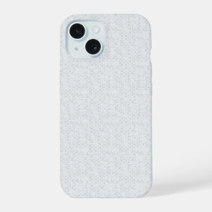 Light Grey Geometric Floral Modern Summer Pattern iPhone 15 Case