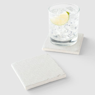Light Grey Geometric Floral Modern Summer Pattern Stone Coaster