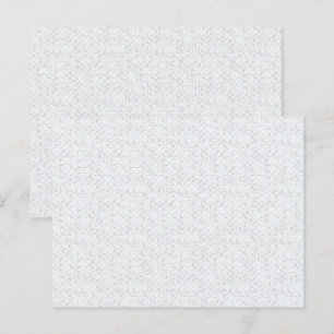 Light Grey Geometric Floral Pattern Holiday Postcard