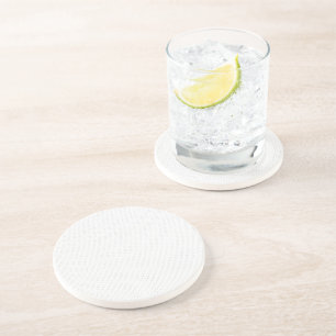 Light Grey Geometric Tiles - Summer Coastal Decor Coaster