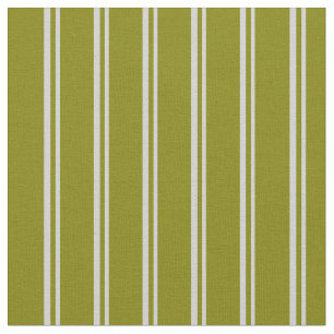 Light Grey & Green Lined Pattern Fabric