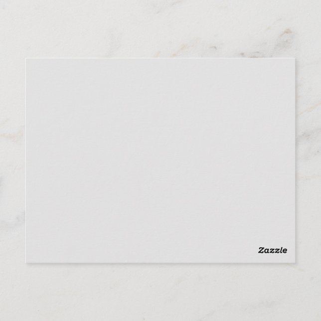 Light Grey, Green White Postcard (Back)