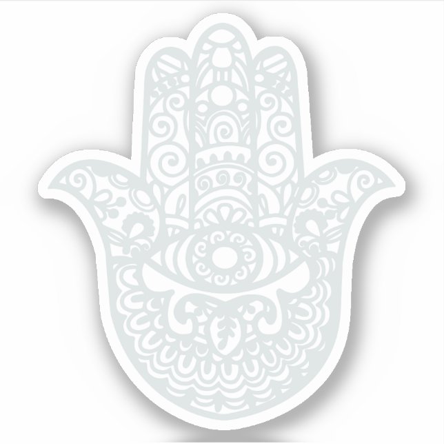 Light Grey Khamsa Hand Good luck (Front)