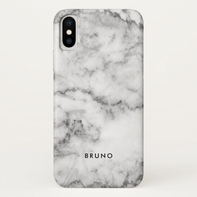 Light-Grey Marble Grey Accents Case-Mate iPhone Case (Back)