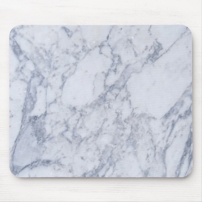 Light Grey  Marble Stone Pattern Mouse Mat (Front)