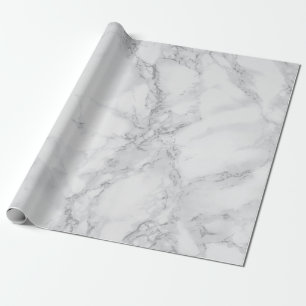 Light Grey Marble Texture Look Wrapping Paper
