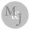 Light Grey Monogrammed Wedding Envelope Seals