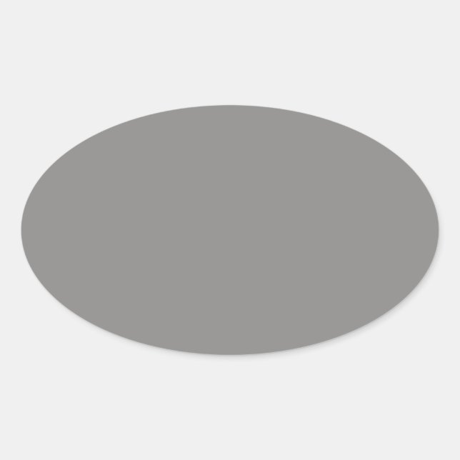 Light Grey Oval Sticker (Front)