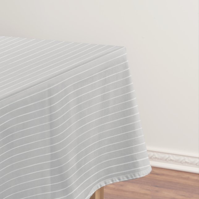 Light grey pinstripes tablecloth (In Situ)