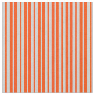 Light Grey & Red Coloured Pattern of Stripes Fabric