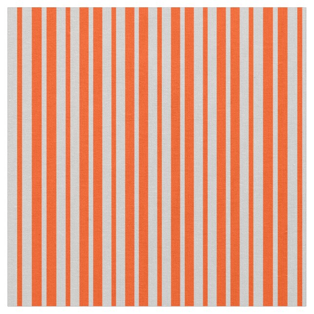 Light Grey & Red Coloured Pattern of Stripes Fabric (Close Up)
