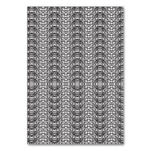 Light grey repeating V-shaped pattern on a white b Table Number