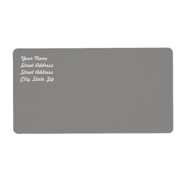Light Grey Shipping Label (Front)