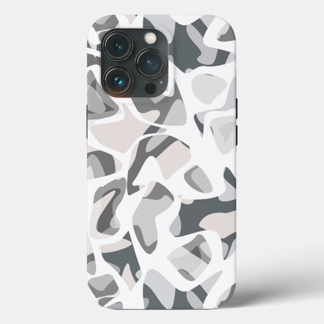 Light Grey Spots Abstract spotted pattern  Case-Mate iPhone Case (Back)