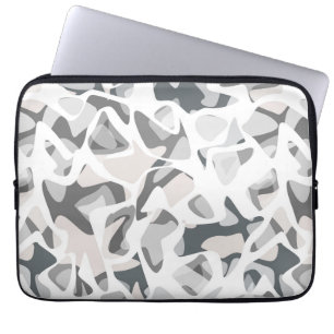 Light Grey Spots Abstract spotted pattern  Laptop Sleeve