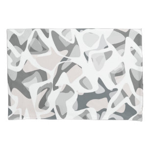 Light Grey Spots Abstract spotted pattern Pillowcase