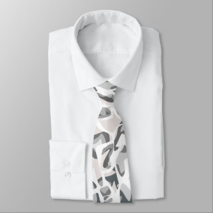 Light Grey Spots Abstract spotted pattern  Tie