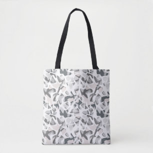 Light Grey Spots Abstract spotted pattern Tote Bag