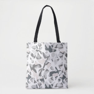 Light Grey Spots Abstract spotted pattern Tote Bag