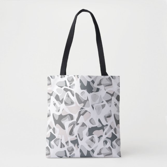 Light Grey Spots Abstract spotted pattern  Tote Bag (Front)