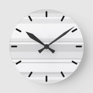 Light grey stripes round clock