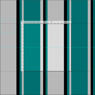 Light Grey, Teal, and Black Coloured Lines Fabric
