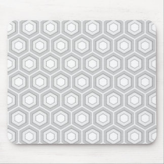 Light Grey Tiled Hex Mouse Pad