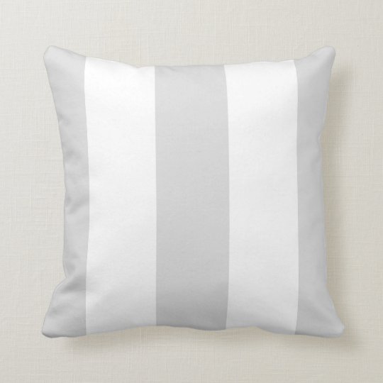 grey and white striped pillow